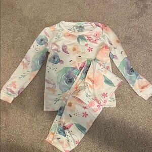 Charming Floral Kids Pajama Set